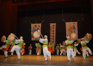 Photographs of the Namgu Nongak Team’s Performances and Group Dances